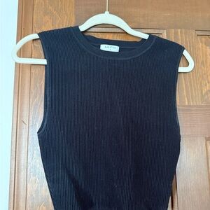 Aritzia Black Ribbed Tank Top